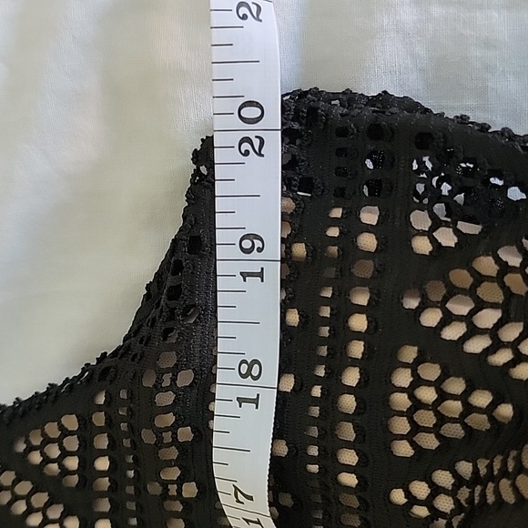 Style and Co. Black sleeveless Maxi overlay dress fully lined XL NWT - Picture 7 of 11